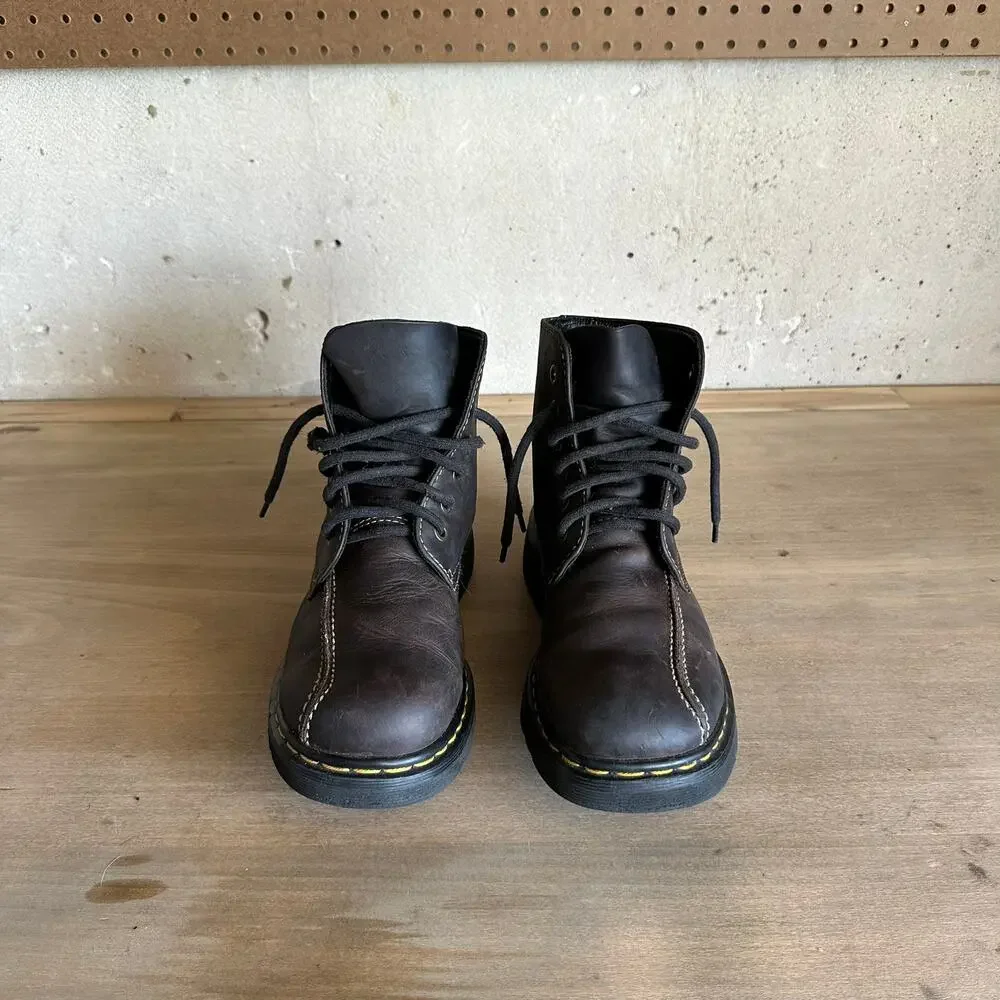 Vintage Dr Martens Made in England Brown Boots M9 W10